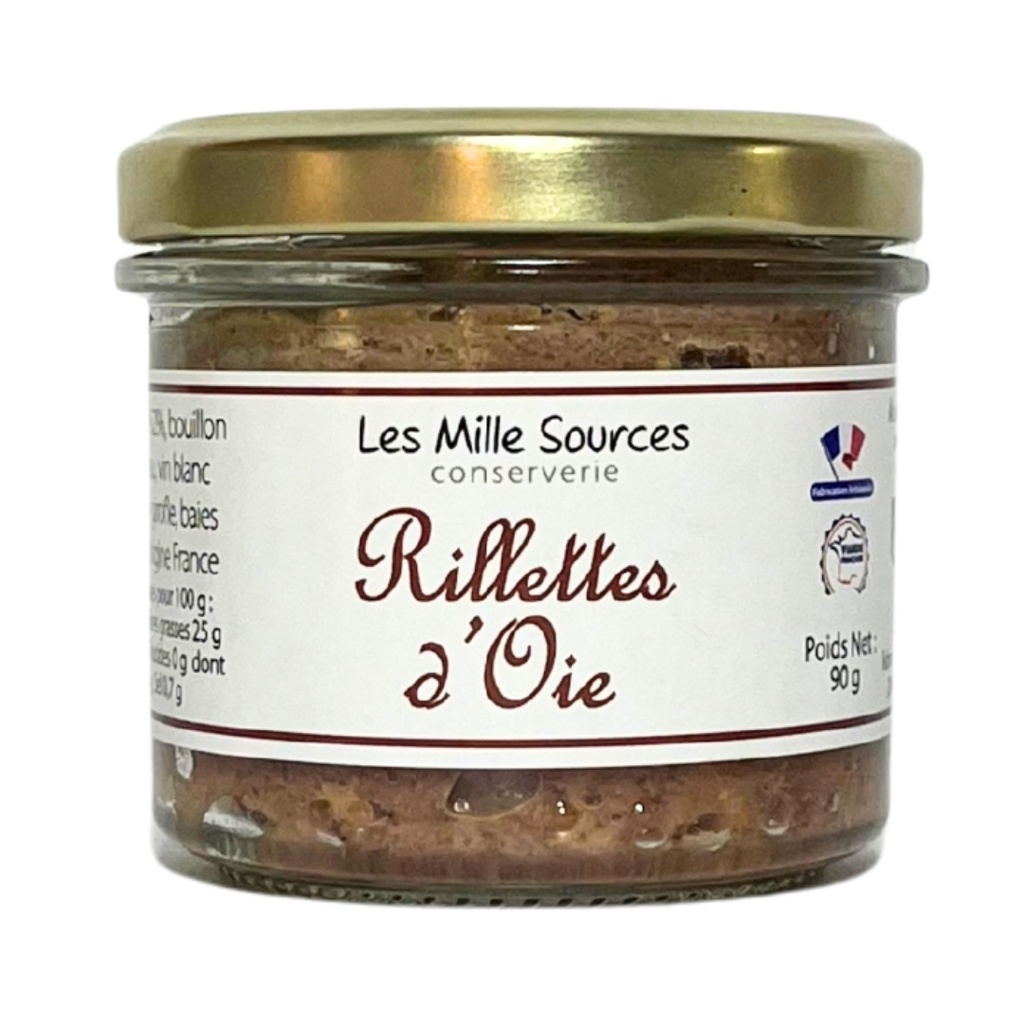 Rillettes d'Oie "Les Mille Sources" 90g