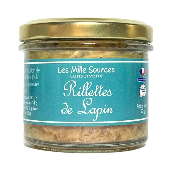 Rillettes de Lapin "Les Mille Sources" 90g