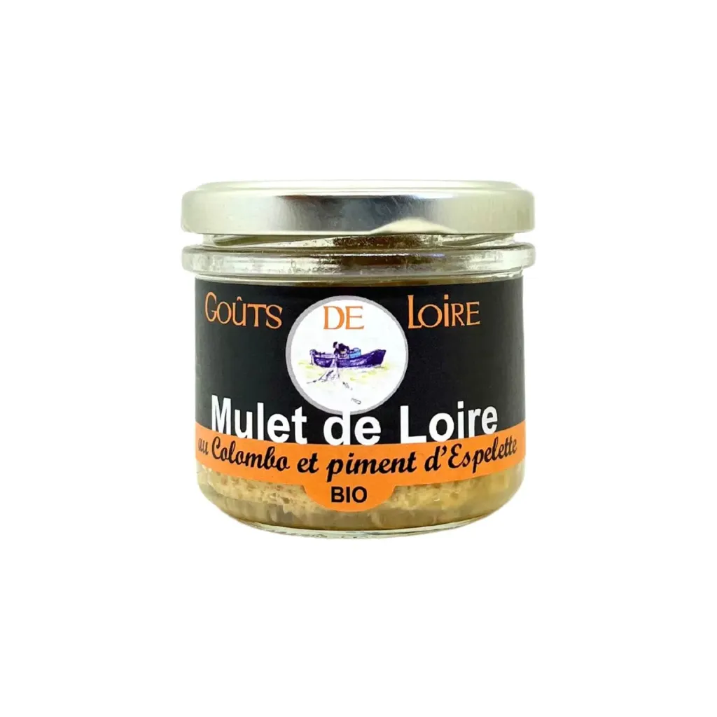 [GDL00002] Rillettes de Poissons de Loire au Colombo & Piment d'Espelette "Gouts de Loire" 90g Bio