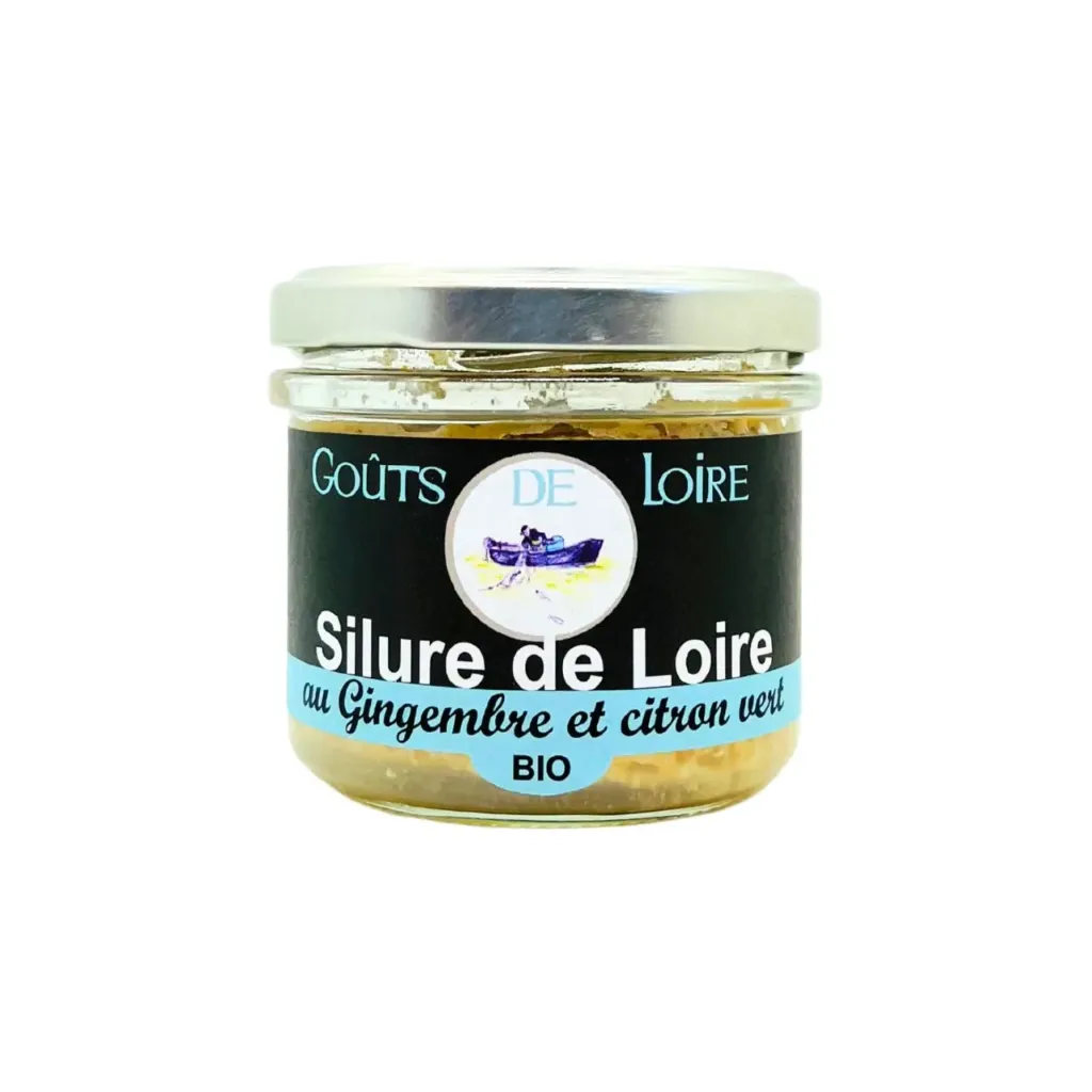 [GDL00004] Rillettes de silure de Loire au Gingembre & Citron vert "Gouts de Loire" 90g Bio