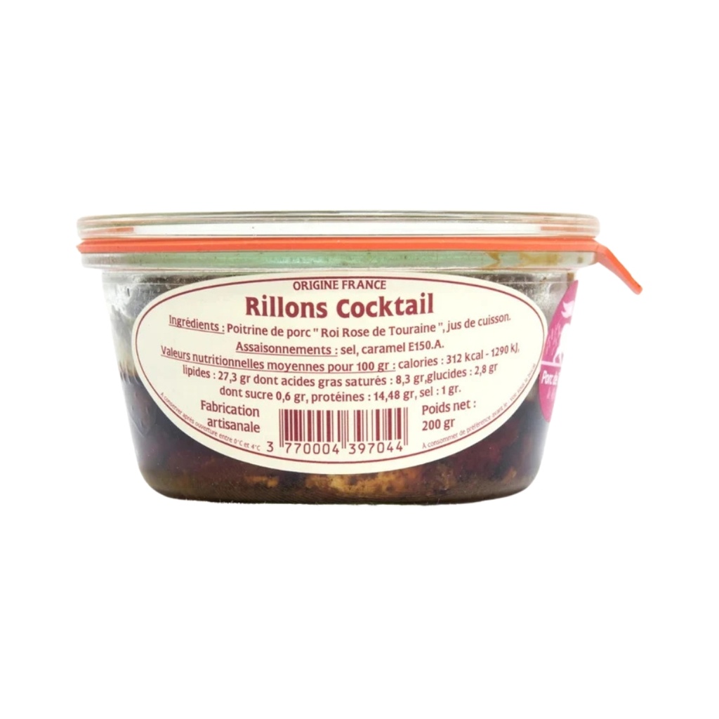 [SAG00005] Rillons Cocktail "Saveurs Gourmandes" 200g